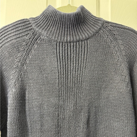 Fashion Simple Mock Turtle Neck Sweater, M, Black, Pullover, Raglan Sleeves NWOT - Picture 13 of 14